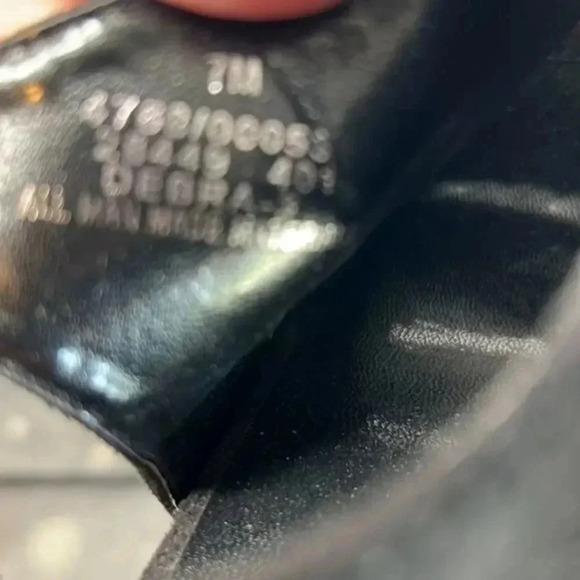 Pierre Dumas Black Faux Suede Slingback Heeled Mules NWOT size 7 - Picture 7 of 7